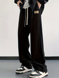 kkboxly  Men's Comfy Corduroy Casual Pants, Chic Stretch Breathable Straight Leg Pants For Spring Fall