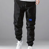 kkboxly  Men's Solid Cargo Pants: Stylish, Breathable & Comfy - Perfect For Hiking & Outdoor Activities!