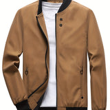 kkboxly Stay Stylish and Comfortable: Men's Casual Jackets With Zipper Pockets - Best Sellers!