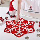 New simple and creative Christmas snowflake floor mat bathroom absorbent non-slip mat carpet floor mat household bathroom door mat floor mat