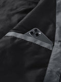 kkboxly  Men's Padded Hooded Jacket, Men Casual Padded Coat Windbreaker Zipper Pocket For Men Winter