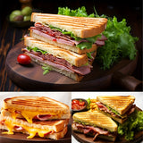 kkboxly Universal Microwave Crisper Pan - Aluminum Non-Stick Toaster Oven Cookware for Crispy Results - Versatile Sandwich and Snack Maker