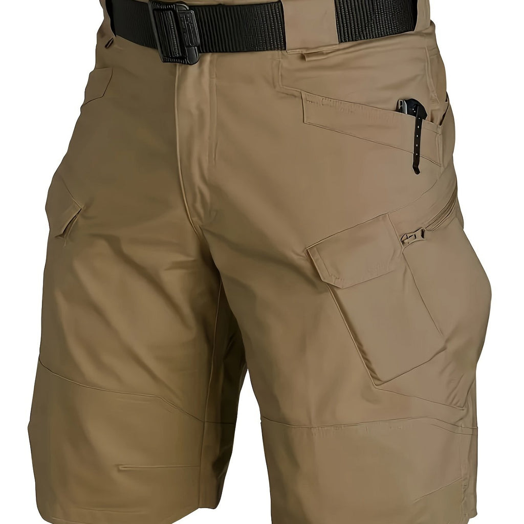 kkboxly  Men's Multi-Pocket Tactical Shorts  Multi-Purpose Cargo Shorts Outdoor Waterproof Hiking Track Shorts
