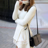 2025 autumn and winter new  Popular trade sweaters female  New new loose knitted sweater skirt hair