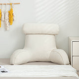 1pc Plush Lumbar Support Pillow - Ergonomic Bed Pillow for Sofa, Bed, and Reading - Soft Summer Decor for Living Room and Bedroom Home Decor