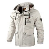 kkboxly  New Men's Fashion Casual Windbreaker Bomber Jacket Outdoor Sports Casual Jacket With Hood Best Sellers