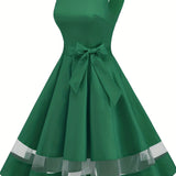 kkboxly  Cocktail Party A-line Dress, Vintage Sleeveless Prom Dress, Women's Clothing