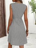kkboxly  Sleeveless Wrap Dress, Casual Dress For Summer & Spring, Women's Clothing