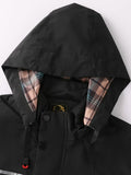 kkboxly  New Men's Fashion Casual Windbreaker Bomber Jacket Outdoor Sports Casual Jacket With Hood Best Sellers