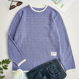 kkboxly  Men's Thermal Casual Knitted Pullover Sweater