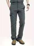 kkboxly  Fashionable Men's Solid Color Overalls, Waterproof, Quick Drying And Breathable Casual Trousers, Fashionable And Versatile