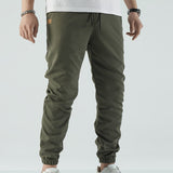 kkboxly  Classic Design Multi Flap Pockets Cargo Pants, Men's Casual Drawstring Cargo Pants Hip Hop Joggers For Fall Summer Outdoor