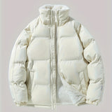 kkboxly  Men's Casual Warm Fleece Lined Jacket, Chic Warm Thick Coat For Fall Winter