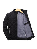 kkboxly Men's Warm Quilted Jacket For Fall Winter