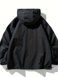 kkboxly  Men's Multi Pocket Winter Hooded Jacket, Chic Windbreaker Jacket For Outdoor Activities