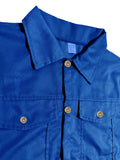kkboxly  Men's Denim Lapel Shirt, Active Slightly Stretch Breathable Button Up Long Sleeve Shirt For Outdoor