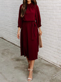 kkboxly  Women's Dresses Sexy Summer Women's High Waist Slim Fashion Solid Color Slim Temperament Maxi Dresses