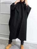 kkboxly  Plus Size Men's Handsome Cool Windbreaker Coat Funky Cloak Fall Winter Tops, Men's Clothing