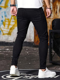 kkboxly  Slim Fit Jeans, Men's Casual Street Style Stretch Denim Pants