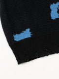 kkboxly  All Match Knitted Sweater, Men's Casual Warm Slightly Stretch Crew Neck Pullover Sweater For Men Fall Winter