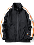kkboxly  Classic Design Jackets By Activity, Men's Casual High Neck Zip Up Jacket Coat For Spring Fall