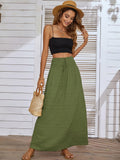 kkboxly  Casual Loose Simple Solid High Waist Fashion Skirts, Women's Clothing