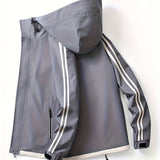 kkboxly  Men's Hooded Windbreaker Jacket For Outdoor Activities