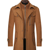 kkboxly Men's Winter Thick Warm Pea Coat Jacket: The Perfect Christmas Gift for Him!