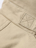 kkboxly  Men's Casual Button Cotton Notched Collar Long Sleeves Trench Jackets For Spring & Fall
