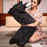 Ultra-Soft & Cute Cat Long Pillow - Perfect for Side Sleepers, Versatile as a Cushion, Hand Washable, Modern Design, All-Season Comfort