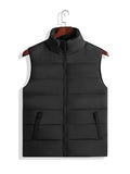 kkboxly  Men's Winter Vest, Lightweight Padding Puffer Vest, Sleeveless Coat Warm Zip Up Quilted Gilet Jacket