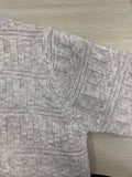 kkboxly  Plus Size Men's Shawl Neck Geometric Pattern Pullover Long Sleeve Sweater