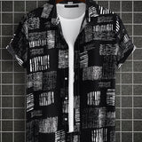 kkboxly  Men's Casual Short Sleeve Shirt, Male Hawaiian Shirt For Summer Beach Vacation