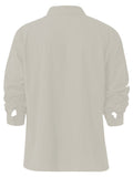 kkboxly  Big & Tall Men's Long Sleeve Cardigan Shirt - Stylish Casual Clothing for Plus Size Guys