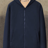 kkboxly  Warm and Stylish Men's Fleece Jacket - Perfect for Outdoor Activities in Fall and Winter