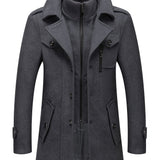 kkboxly Men's Winter Thick Warm Pea Coat Jacket: The Perfect Christmas Gift for Him!