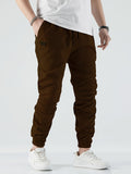 kkboxly  Classic Design Multi Flap Pockets Cargo Pants, Men's Casual Drawstring Cargo Pants Hip Hop Joggers For Fall Summer Outdoor
