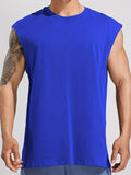kkboxly  Men's Casual Round Neck Quick -drying Tank Top, Men's Tank Top For Summer Outdoor Gym Workout Bodybuilding Fitness, Gift For Men
