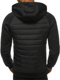 Men's Casual Zip Up Hoodie, Warm Hooded Jacket With Zipper Pocket For Sports