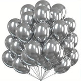 25pcs, 5-inch Chrome Metalic Balloons for Birthday, Wedding, Baby Shower, Anniversary Decor - 25 Balloons Pack