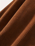 kkboxly  Corduroy Men's Casual Comfy Long Sleeve Hooded Shirt, Men's Fall Winter Color Block Outwear
