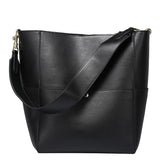 Factory spring and summer new women's bags, genuine leather, 2025 style cowhide bucket bags, shoulder portable shopping tide bags wholesale