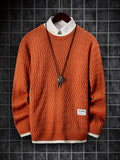 kkboxly  Men's Thermal Casual Knitted Pullover Sweater