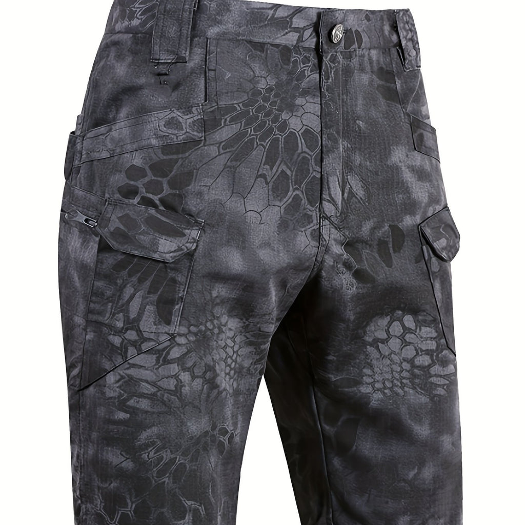 kkboxly Men's Camo Cargo Shorts: Military-Style for Running, Workouts & Sports