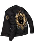 kkboxly  Men's Vintage Zip Up Jacket With Design Print