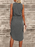 kkboxly  V Neck Tank Sundress, Casual Dress For Summer & Spring, Women's Clothing