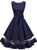 kkboxly  Cocktail Party A-line Dress, Vintage Sleeveless Prom Dress, Women's Clothing