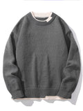 kkboxly  2 piece Men's Thermal Sweater - Warm and Comfortable Pullover for Winter