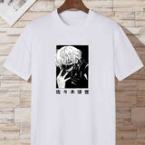 kkboxly  Anime Mask Boy Print T Shirt, Tees For Men, Casual Short Sleeve Tshirt For Summer Spring Fall, Tops As Gifts