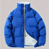kkboxly  Men's Casual Warm Fleece Lined Jacket, Chic Warm Thick Coat For Fall Winter